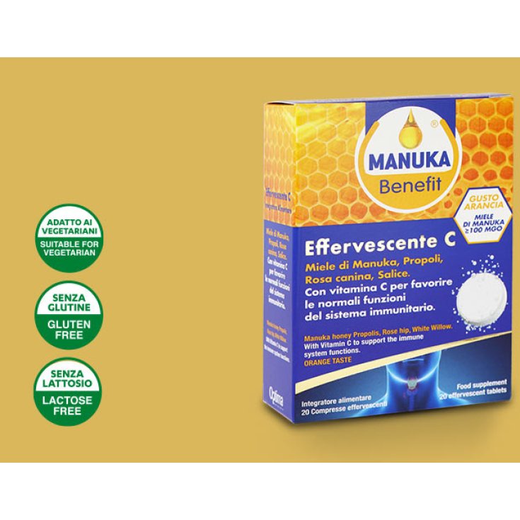 Effervescent C Manuka Benefit® Optima Naturals 20 Comprimés