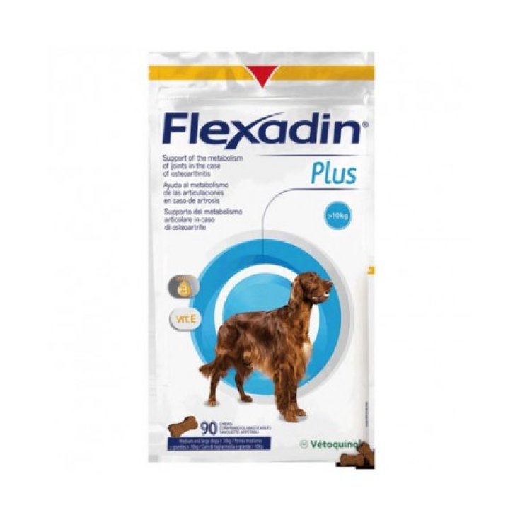 Flexadin® Plus Pour Moyens Et Grands Chiens Vétoquinol 90 Comprimés