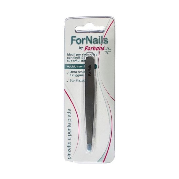 ForNails Pince à Épiler Pointe Plate 9,5cm Forhans®