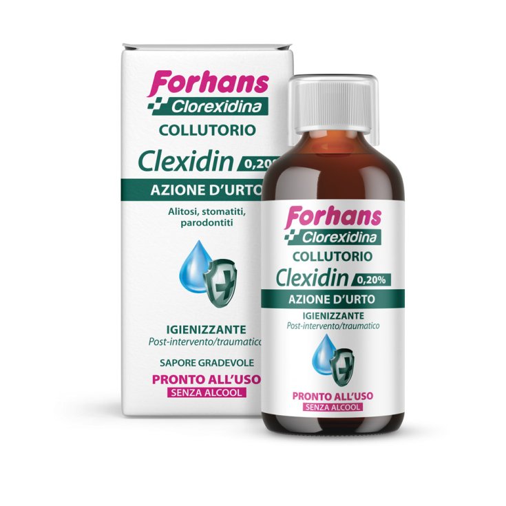Forhans Clexidin Chlorhexidine 0,20% Bain de Bouche 200 ml