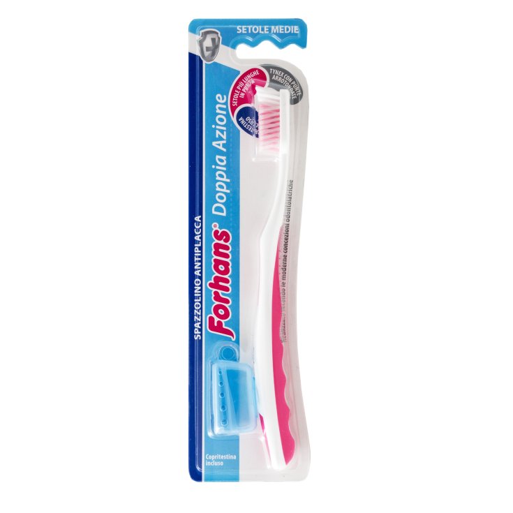 Forhans Brosse à Dents Double Action Poils Moyens