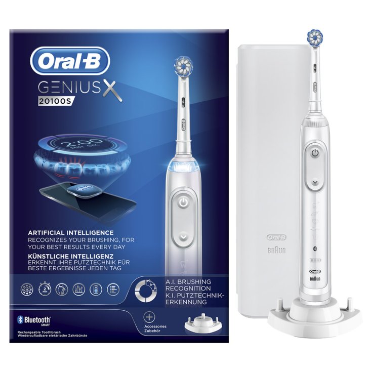 Brosse à dents électrique Oral-B® Genius X 20100S Blanc