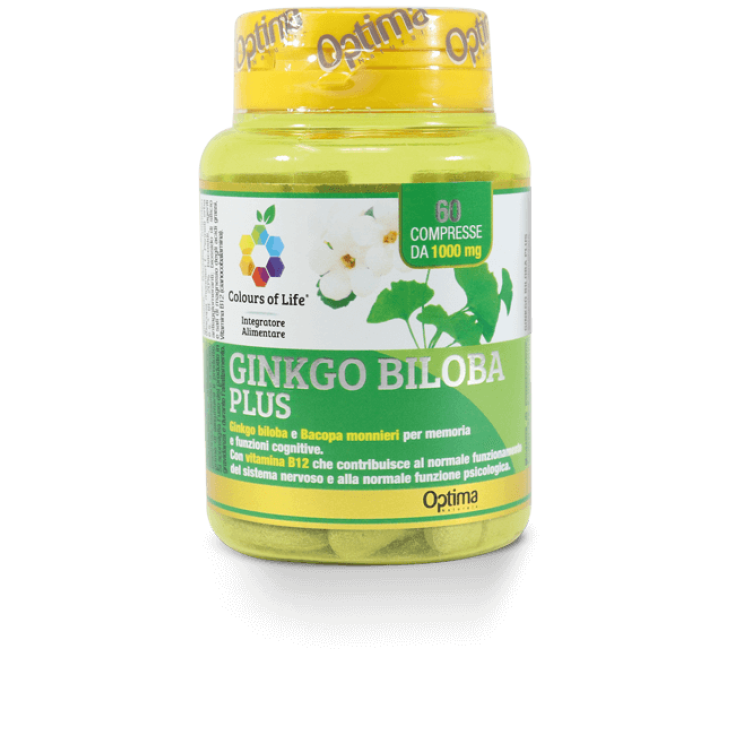 Ginkgo Biloba Plus Couleurs De La Vie® Optima Naturals 60 Comprimés