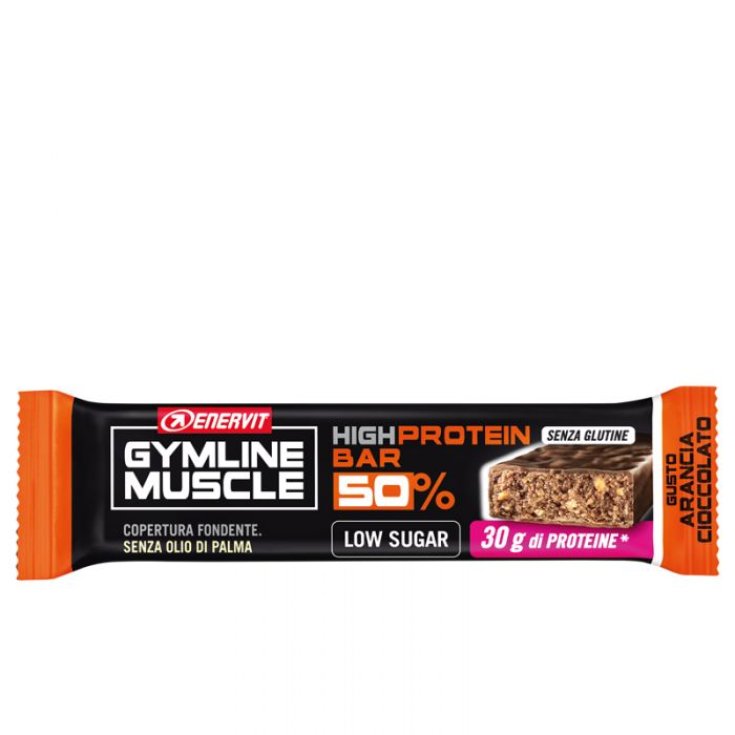 Barre Hyper Protéinée 50% Orange-Chocolat Enervit Gymline Muscle 60g