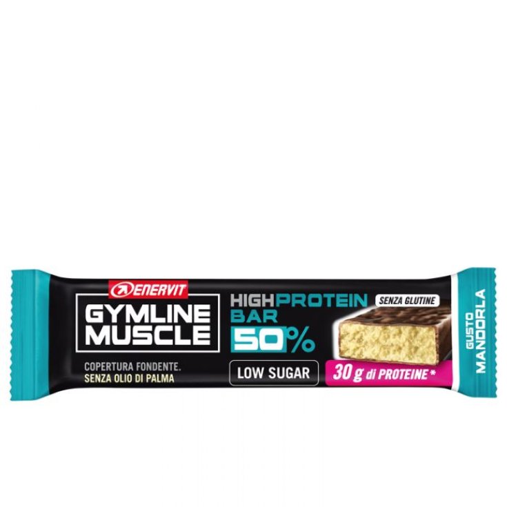 Barre Hyper Protéinée 50% Amande Enervit Gymline Muscle 60g