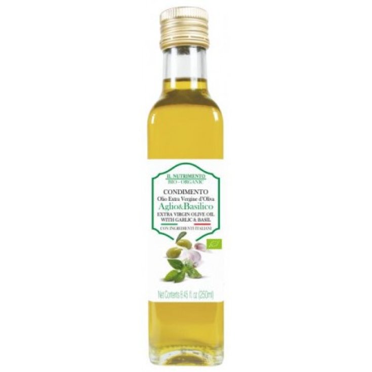 Il Nutrimento Huile D'Olive Extra Vierge Ail Et Basilic Probios 250g