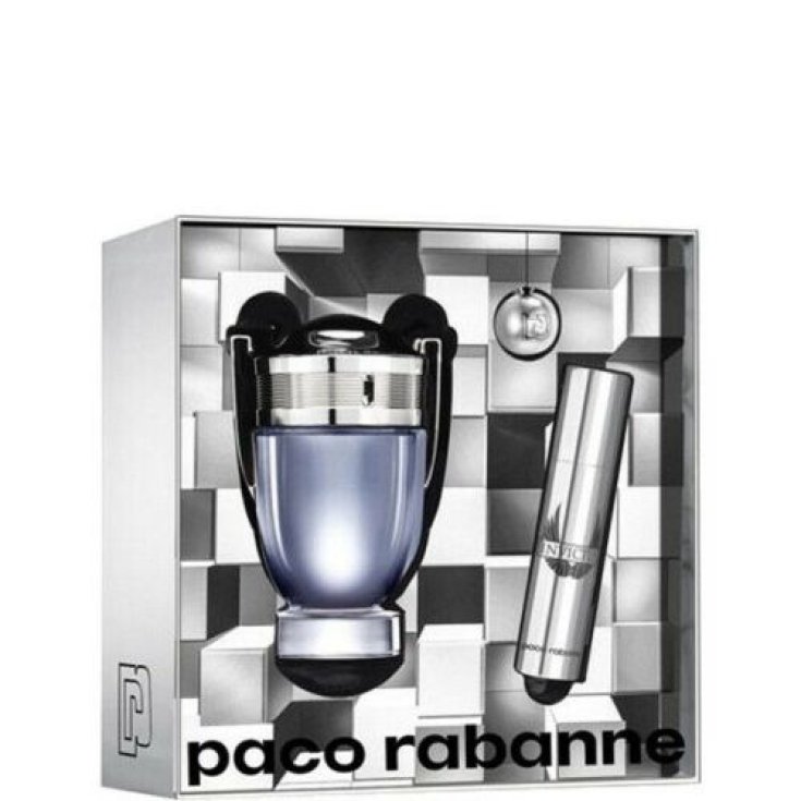 Kit Invictus Homme Eau De Toilette 50ml + Eau De Toilette Vaporisateur Voyage 10ml Paco Rabanne