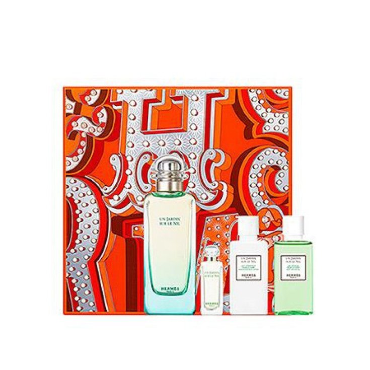Kit Un Jardin Sur Le Nil Eau De Toilette 100 ml + Miniature + Lotion + Gel Douche Hermes XMAS'16