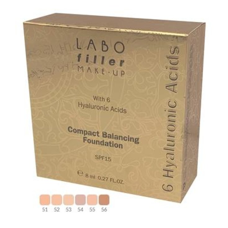 Labo Filler Make-Up Fond de Teint Compact Rééquilibrant Spf15 54 Labo 8 ml