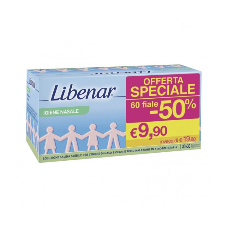 Libenar® Solution saline isotonique stérile 60 flacons jetables