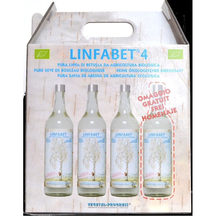 Linfabet® 4 Pure Sève de Bouleau Bio Progrès Végétal 3 Flacons + 1 Offert