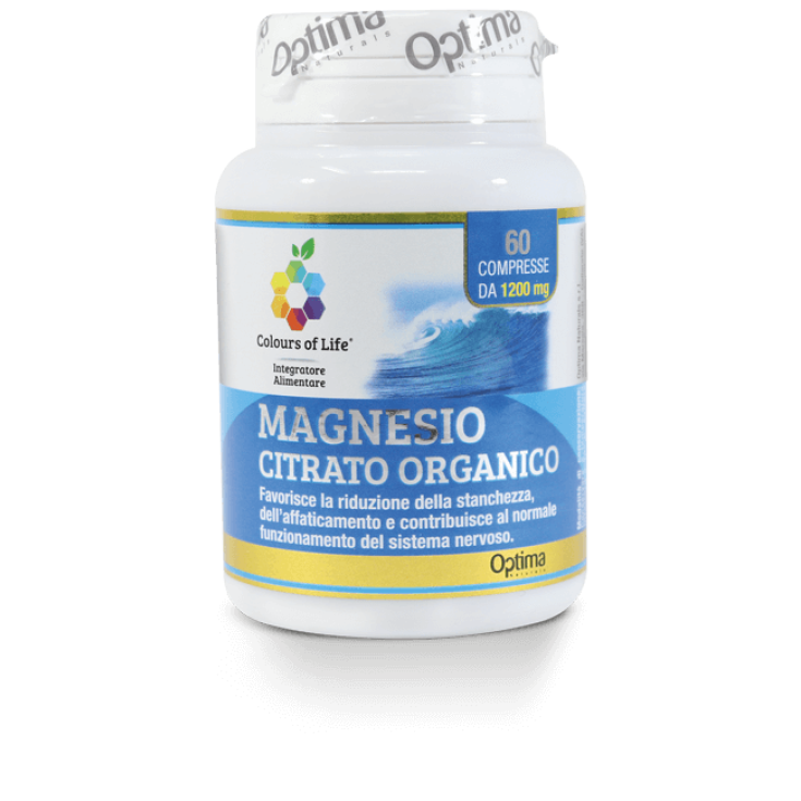 Citrate de Magnésium Colors Of Life® Optima Naturals 60 Comprimés