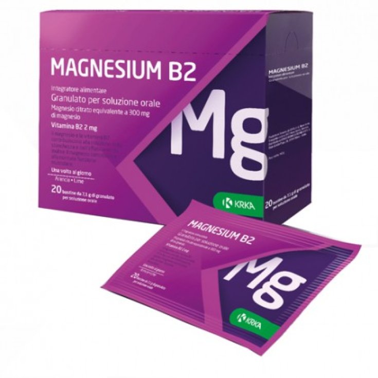 Magnésium B2 300/2mg Krka 20 Sachets