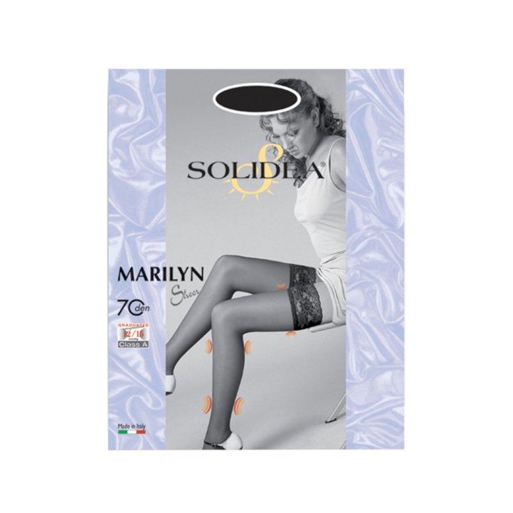 Marilyn Stay Ups 70 Den Sheer Solidea® Couleur Chameau Taille 3-ML 1 Paire