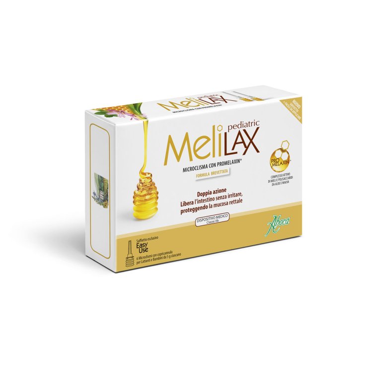 Melilax Pediatric Aboca 6 Micro-lavements Jetables Dès 5g