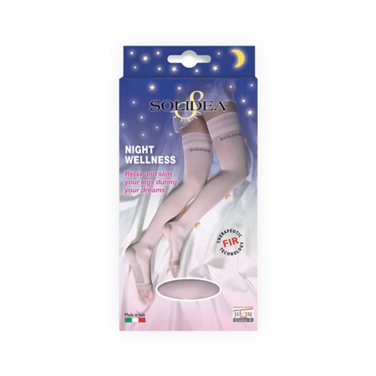 Night Wellness 70 Den Solidea® Hold Ups Couleur Rose Taille 3-ML 1 Paire