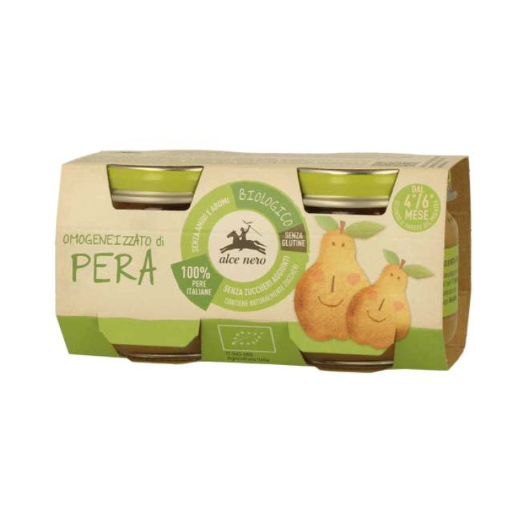 Nourriture pour bébé poire bio Alce Nero 2x80g