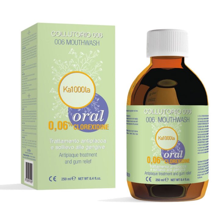 Bain de Bouche Oral 006 - Chlorhexidine 0.06% Ka1000la 250ml