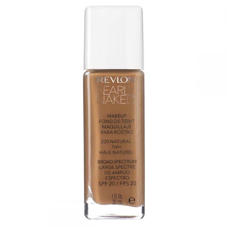 Revlon Nearly Naked MakeUp Fond de Teint Fluide Nude 220 Tan Naturel