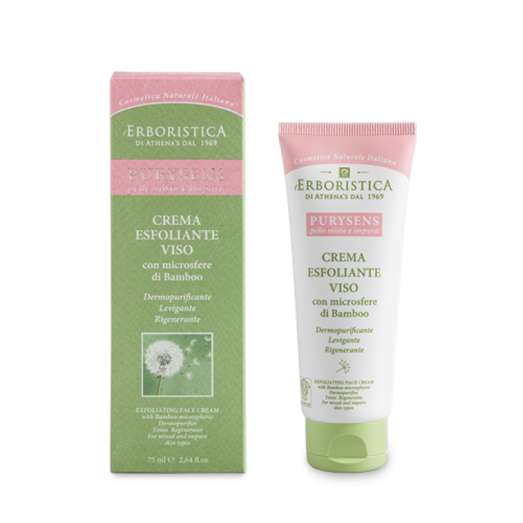 Athena's Purysens Crème Exfoliante Visage aux Microsphères de Bambou 75 ml