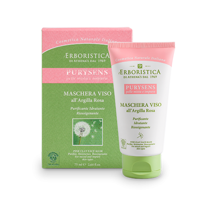Athena's Purysens Masque visage à l'argile rose 75 ml