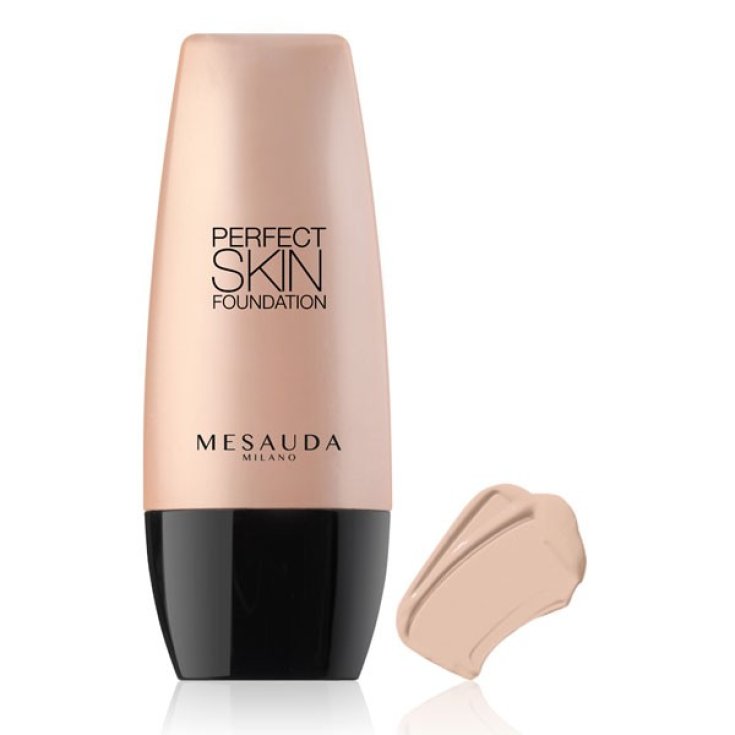 Mesauda Milano Perfect Skin Fond de Teint Fluide Longue Durée 101 Rose Naturelle 30 ml
