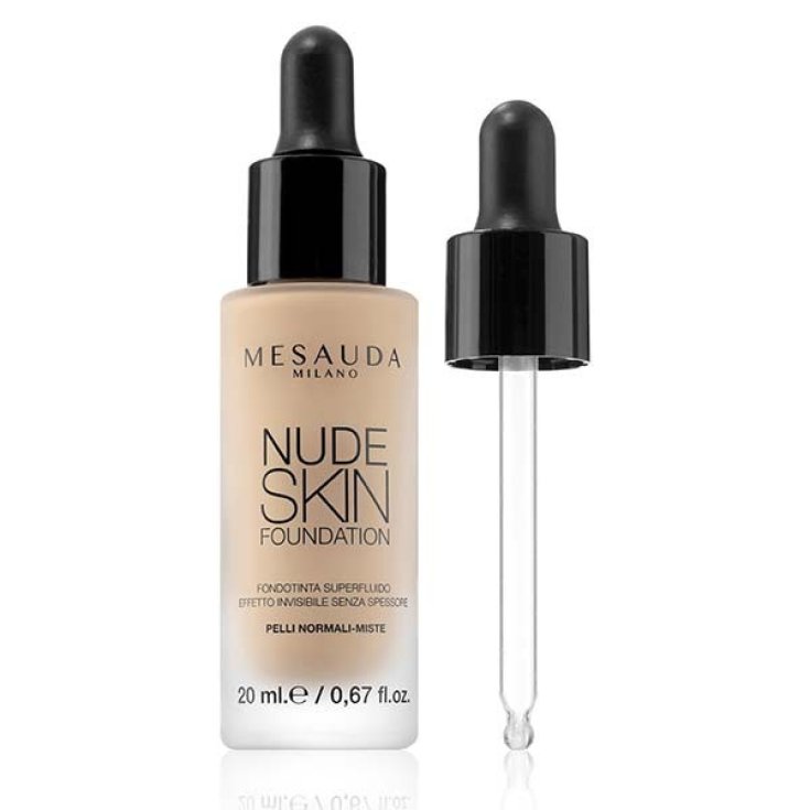 Mesauda Nude Skin Foundation Fond de Teint Superfluide Effet Invisible Sans Épaisseur Couleur 402 Rose Naturelle