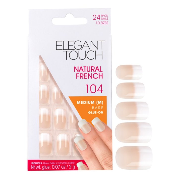 Uragme Elegant Touch French Manucure 104 American Bare Medium Nails