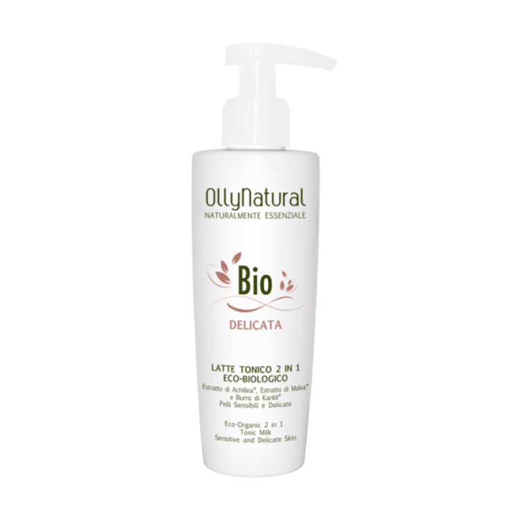 OllyNatural Bio Lait Tonique Délicat 2 En 1 Eco-Bio 200 ml