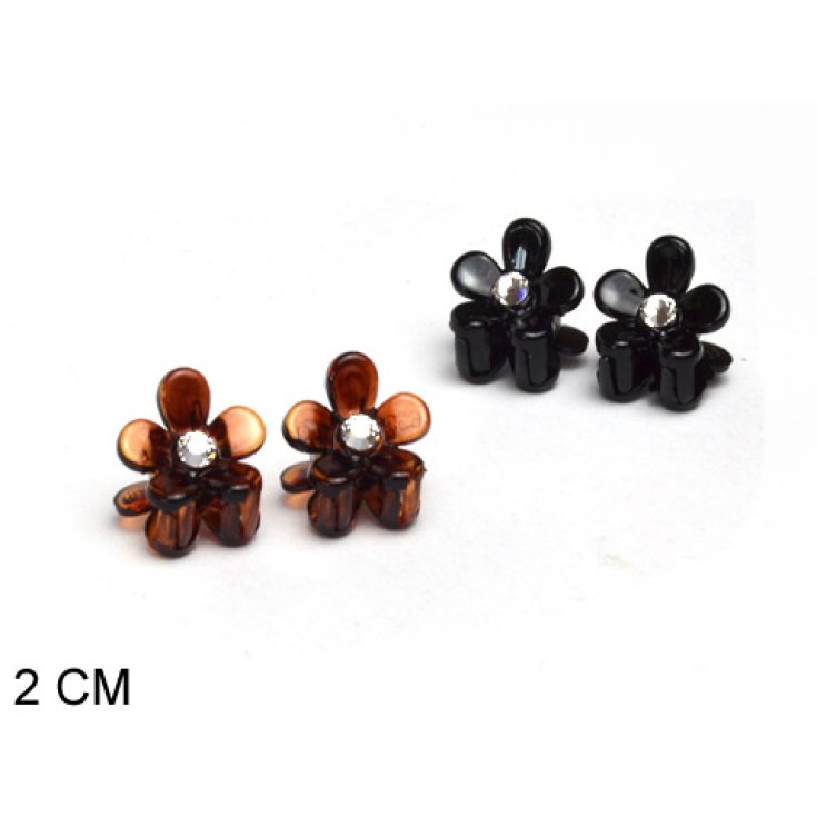 Look Company Pinces Strass Petites Fleurs Article 482-403
