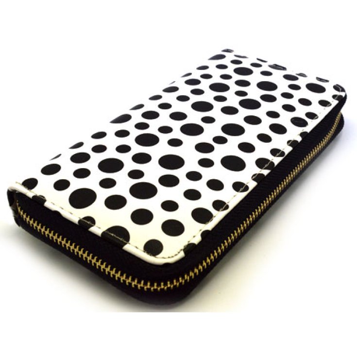 Look Company Portefeuille Pois Blanc Noir Article 663-606