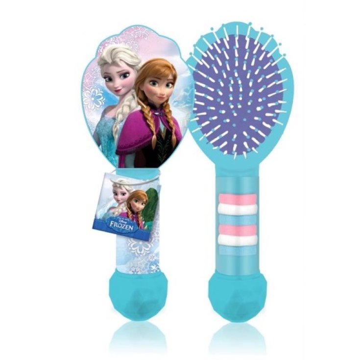 Brosse à cheveux Franco Zarri Frozen avec 6 élastiques dans le manche