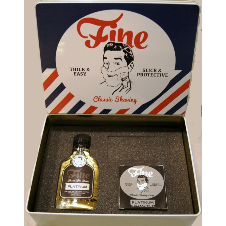 Fine Kit Platinum Classic Après Rasage 100 ml + Savon à Raser 100 g