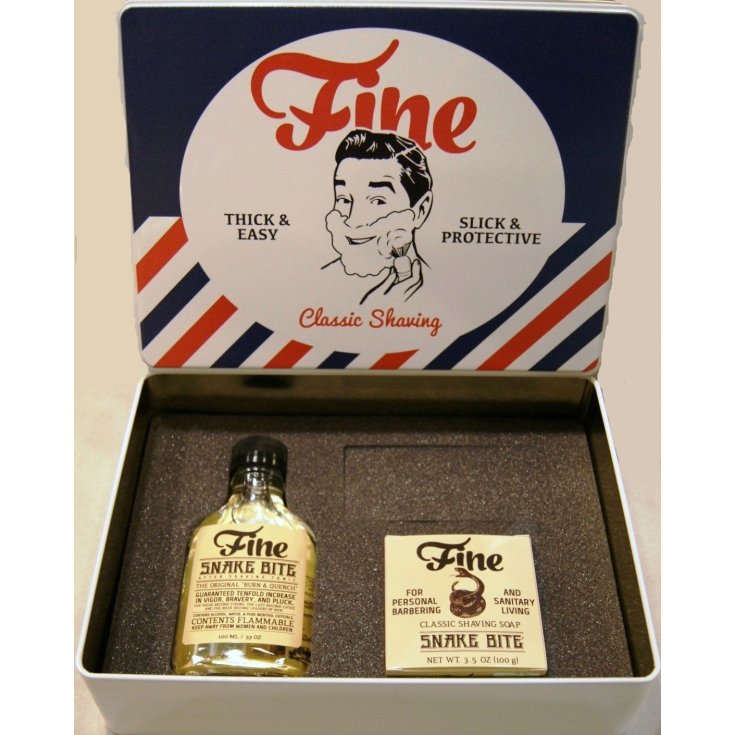Fine Kit Snake Bite Après Rasage 100g + Savon à Raser 100g