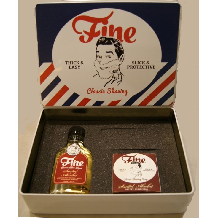 Fine Kit Santal Absolute Après Rasage 100 ml + Savon à Raser 100 g