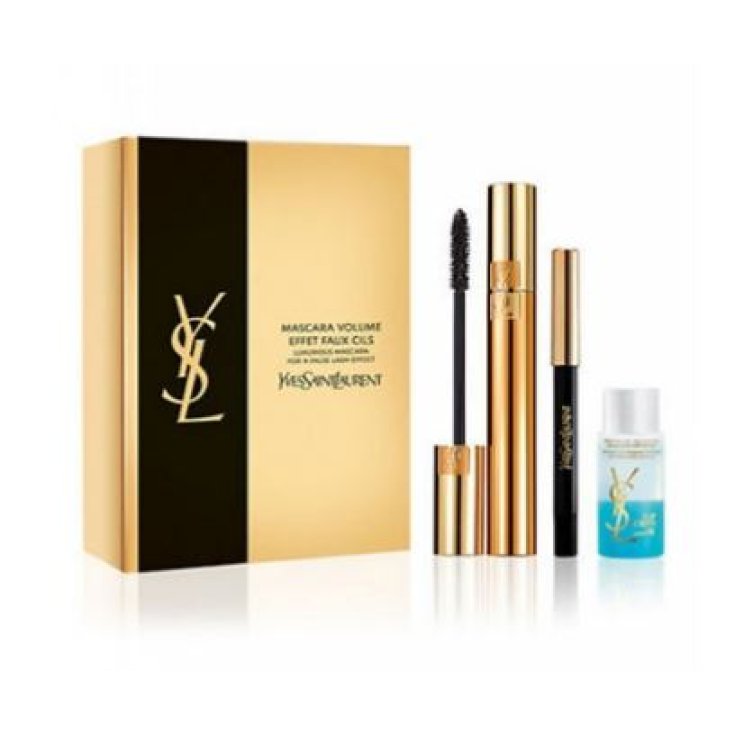 Yves Saint Laurent Mascara Volume Couleur 1 Noir + Démaquillant Yeux + Crayon de Couleur 1 Noir