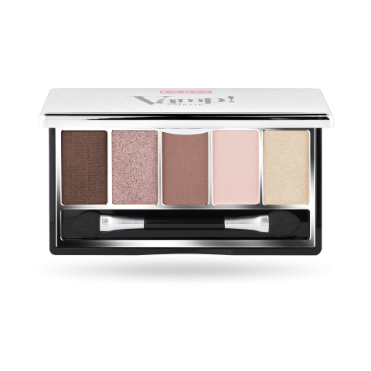 Pupa Vamp ! Palette de 5 Fards à Paupières Compact Pure Color Absolute Writing 008 Romantique