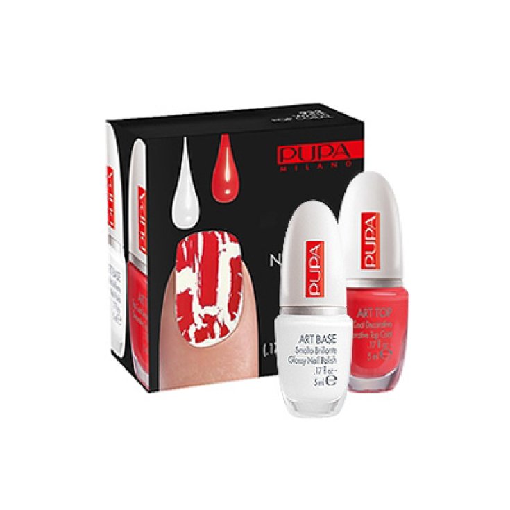 @PUPA NAIL ART KIT BLANC-POP CORAIL