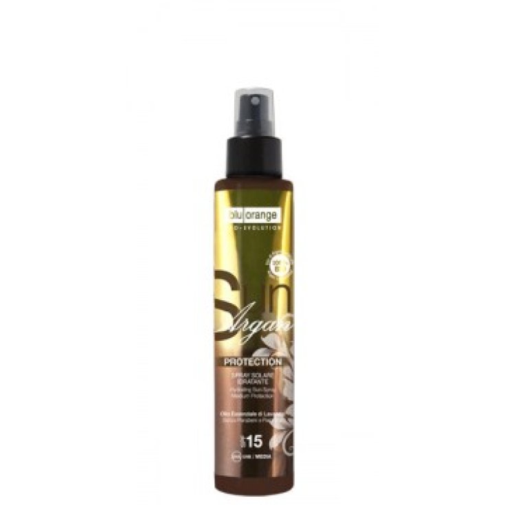 Blu Orange Sun Argan Spray Protecteur Spf 15 À L'Huile Essentielle De Lavande 150 ml