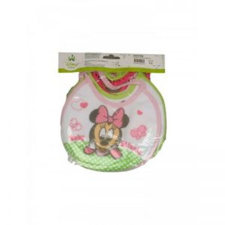 Lot de 6 bavoirs bébé bavoirs bébé fille Disney baby Minnie TU