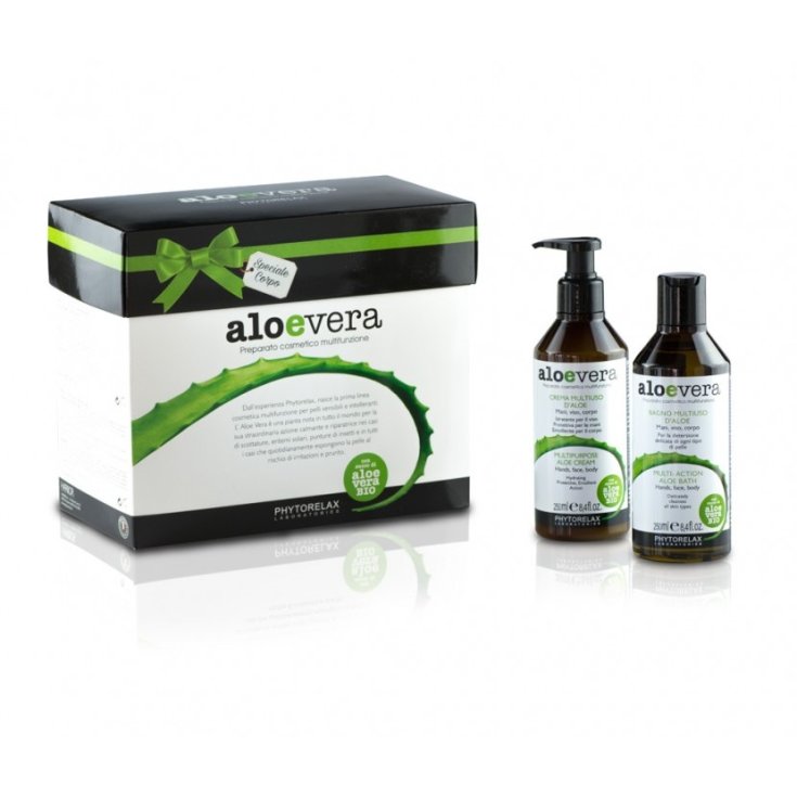Phytorelax Aloevera Coffret Crème Multi-usages 250 ml + Gel Bain 250 ml