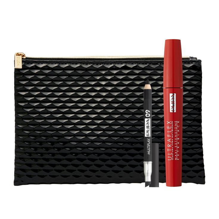 Pupa Ultraflex Mascara Kit Yeux + Mini Crayon Multiplay + Pochette