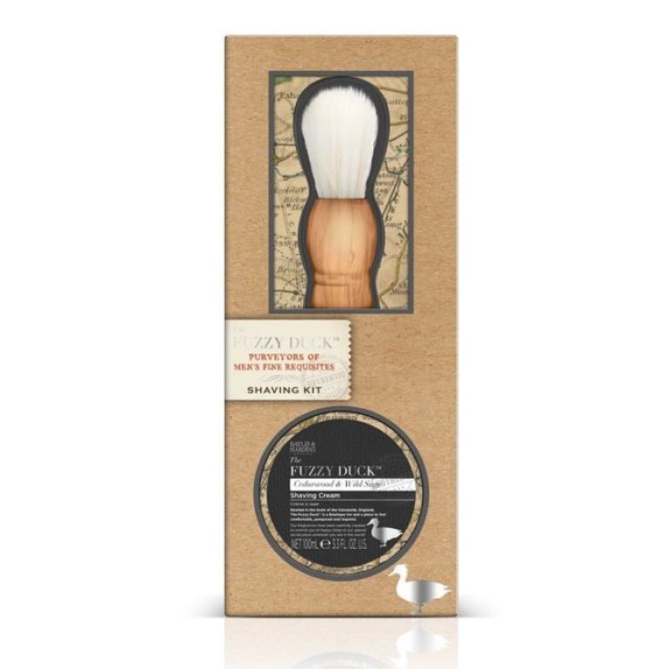 Baylis & Harding Coffret De Rasage, Crème De Rasage Fuzzy Duck Man 100 ml Et Pinceau