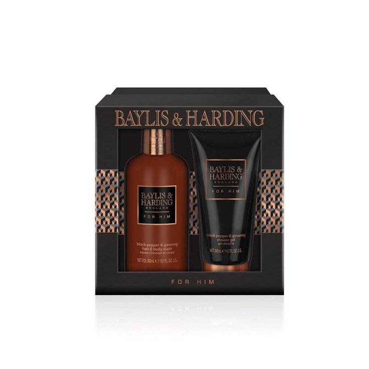 Baylis & Harding Gel Douche Poivre Noir Ginseng 300 ml + Gel Douche 200 ml
