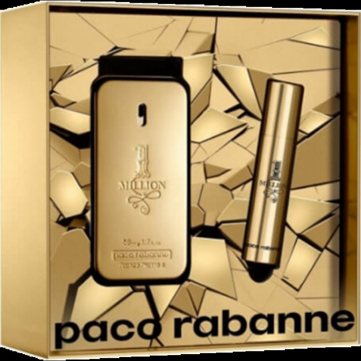Paco Rabanne One Million Eau De Toilette 50 ml + Vaporisateur De Voyage 10 ml