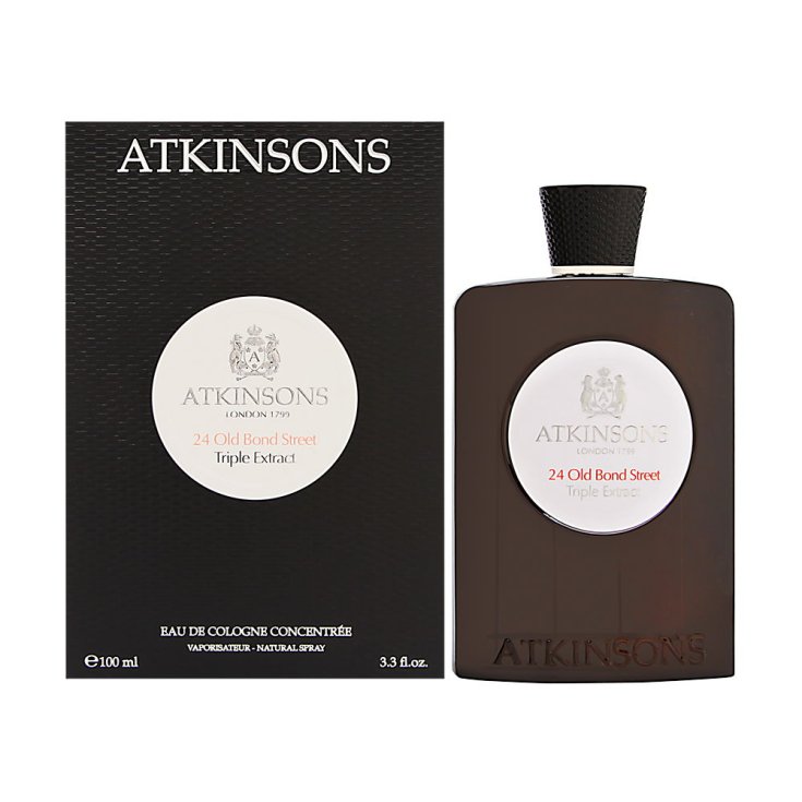 Atkinsons 24 Old Bond Street Triple Extrait Eau De Cologne Concentrée Vaporisateur 100 ml