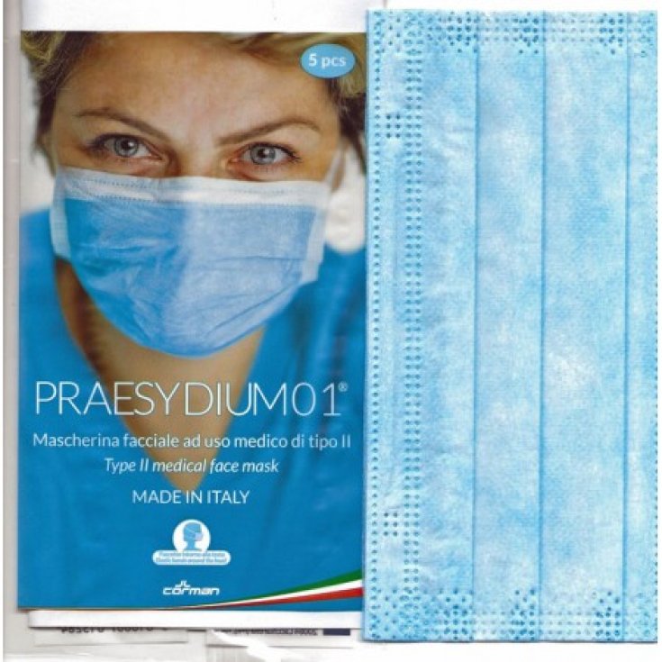 PRAESYDIUM01® Corman Masque Chirurgical 5 Pièces