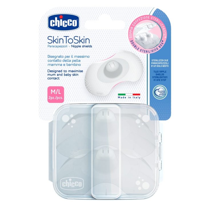 Chicco® SkinToSkin Protège-tétons en silicone (M / L) 2 pièces