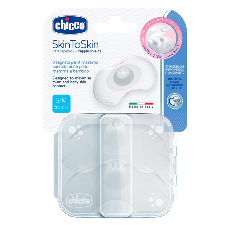 Chicco® SkinToSkin (S / M) Protège-tétons en silicone 2 pièces