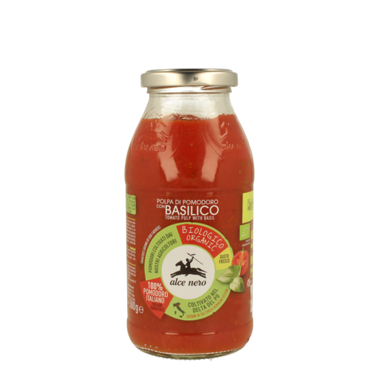 Alce Nero Pulpe De Tomate Au Basilic Bio 500g